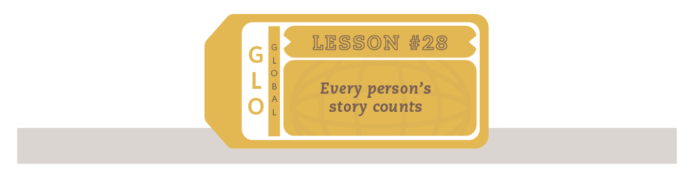 Every person's story counts
